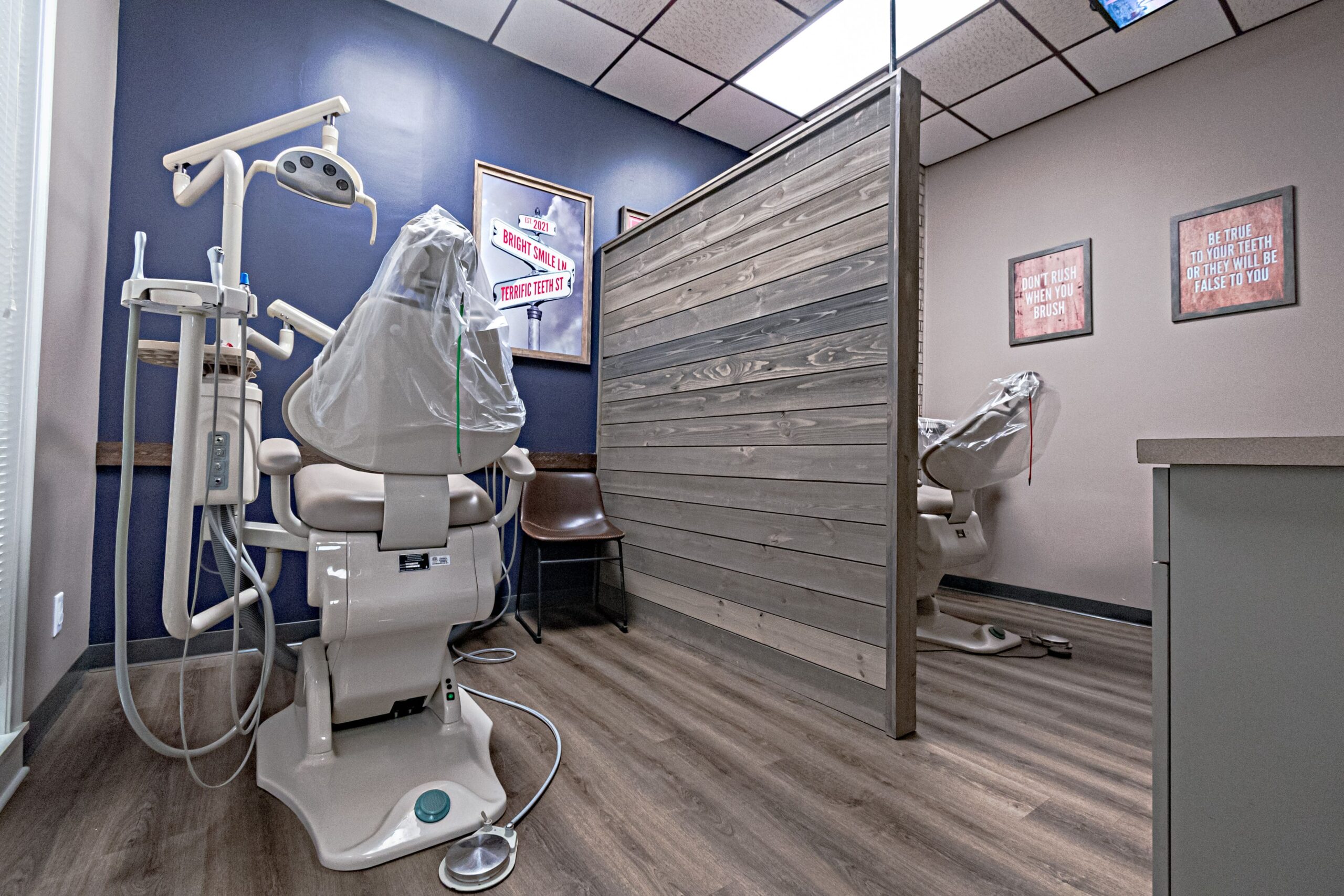 LOL Dental & Orthodontics Office patient treatment area view